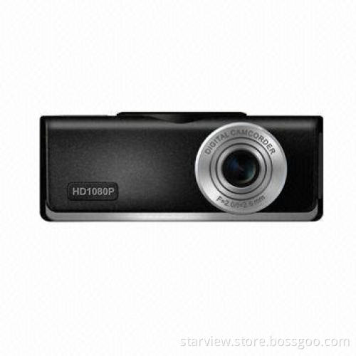 Car Black Box with Ambarella A5s Chip, Full HD 1,080P 30fps Brushed Aluminum DVR Plus GPS Function